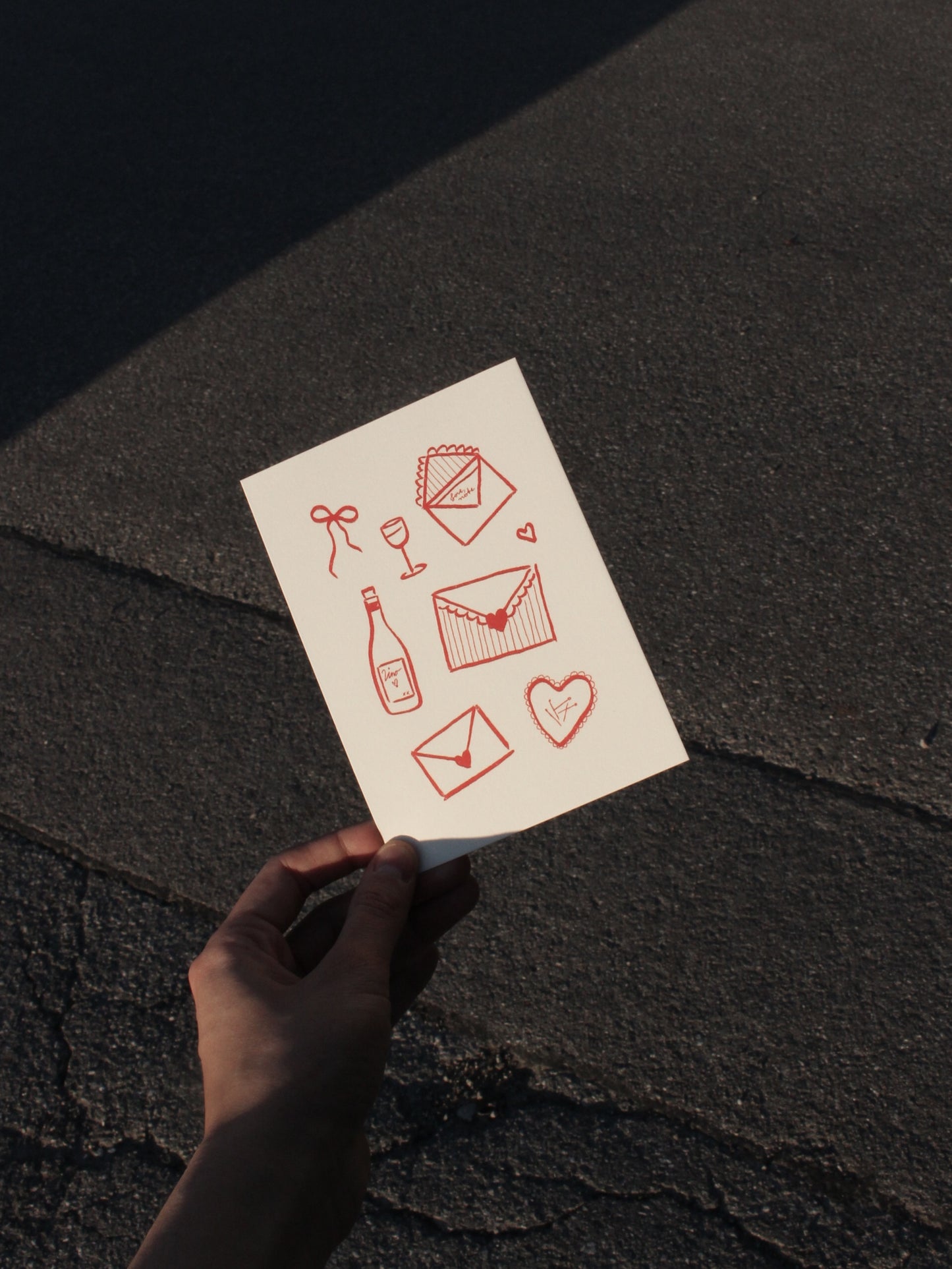 Postkarte Liebesbriefe (Risographie)