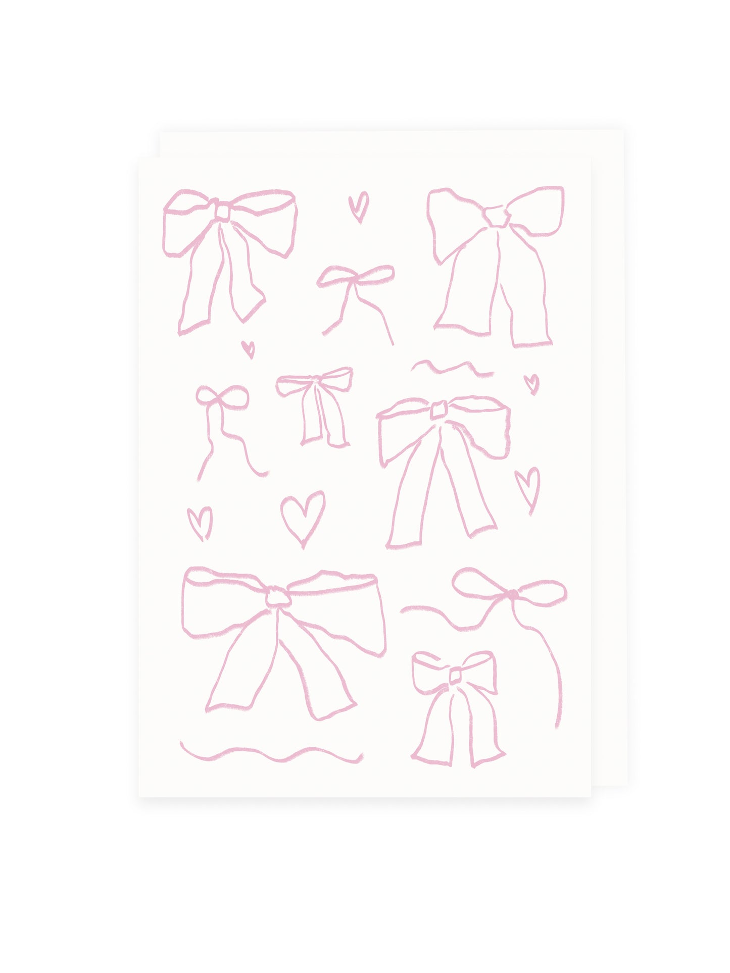 Klappkarte Viele Schleifen