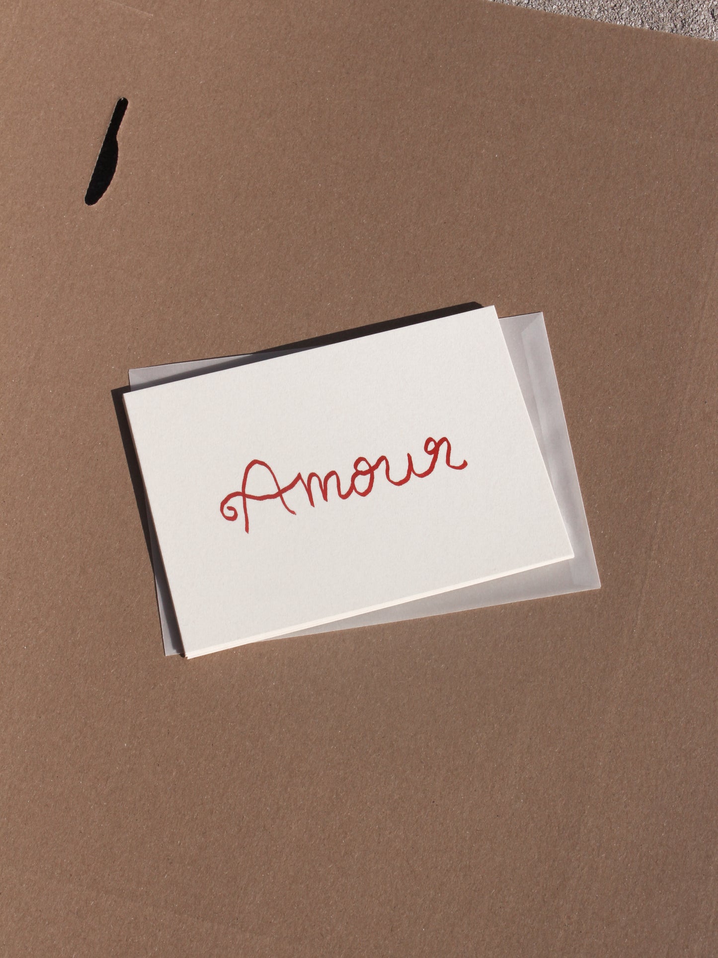 Postkarte 'Amour' (Risographie)