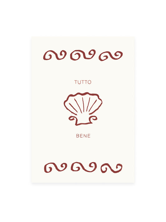 Postkarte 'Tutto Bene' (Risographie)